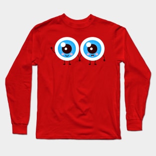 eye balls cute Long Sleeve T-Shirt